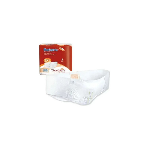 Pbe - Principle Business - Tranquility Bariatric - 2190 - Unisex Adult Incontinence Brief 3X - Large Disposable Heavy Absorbency - Case/32