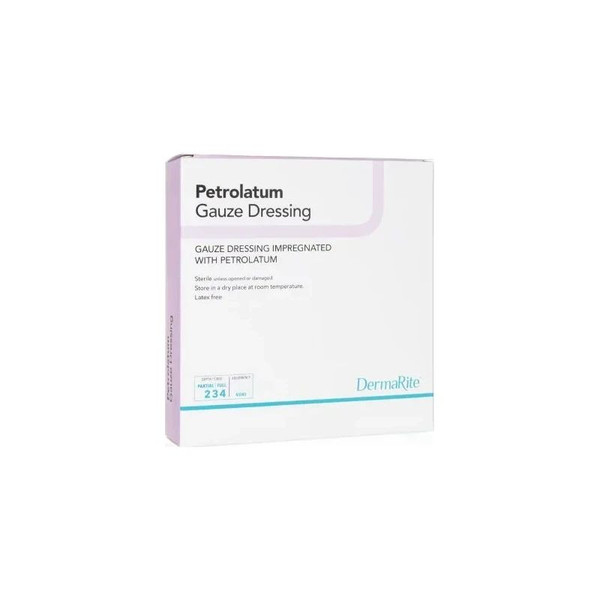 Dermarite - Petrolatum - 23390 - Impregnated Dressing Rectangle 3 X 9 Inch Sterile - Box/50