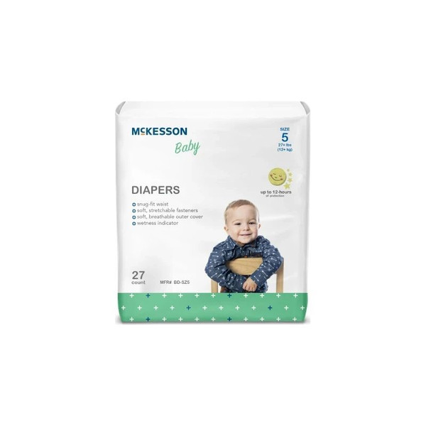 Mckesson - Bdsz5 - Baby Diaper Tab Closure Disposable - Bag/1