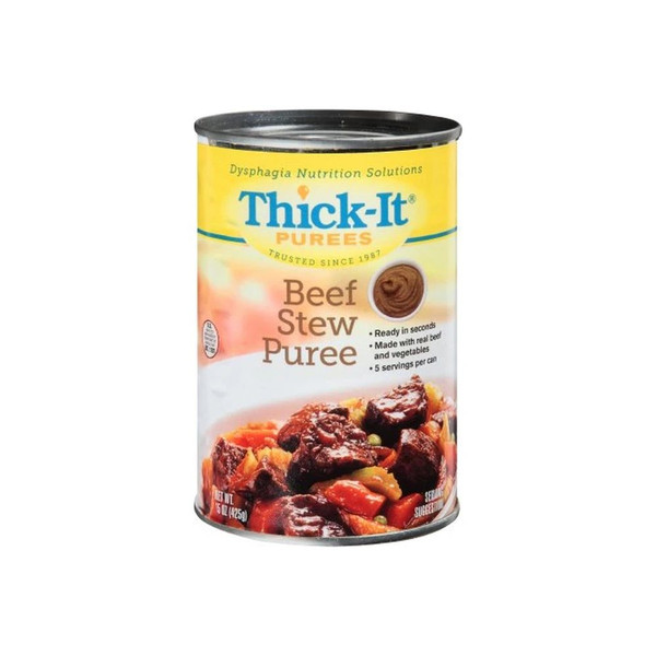 Kent Foods - Thick-It - H308-F8800 - Thickened Food 15 Oz Can Beef Stew Flavor Puree Iddsi Level 4 Extremely Thick/Pureed - Case/12