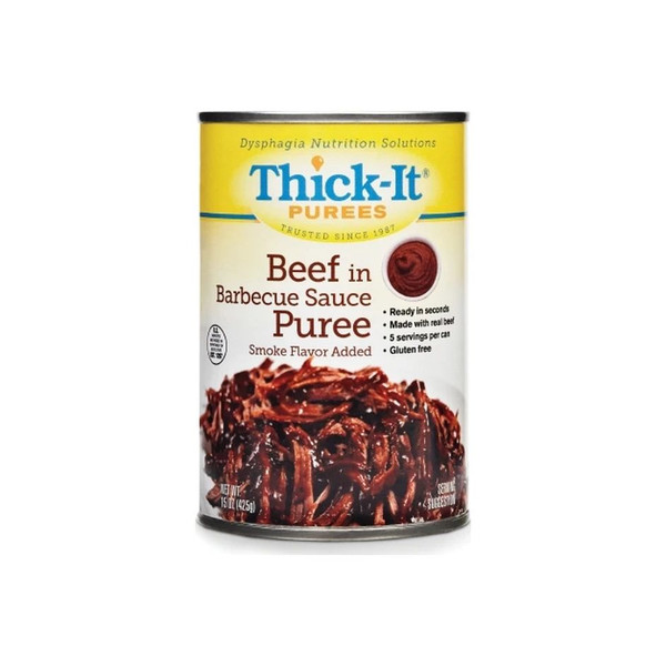 Kent Foods - Thick-It - H309-F8800 - Thickened Food 15 Oz Can Beef In Bbq Sauce Flavor Puree Iddsi Level 4 Extremely Thick/Pureed - Case/12