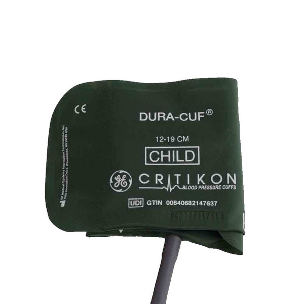 Ge Healthcare - Dura-Cuf - 002275 - Reusable Blood Pressure Cuff 12 To 19 Cm Arm Nylon Child - Box/5