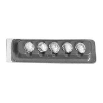 Teleflex - 200215 - Surgical Peanut Sponge X - Ray Detectable Cotton / Gauze 3/8 Inch Diameter 5 Count Plastic Holder Sterile - Box/200