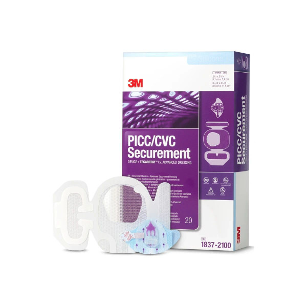 3M - 1837-2100 - 18372100 - Picc/Cvc Securement Device + Tegaderm I.V Advanced Dressing - Each