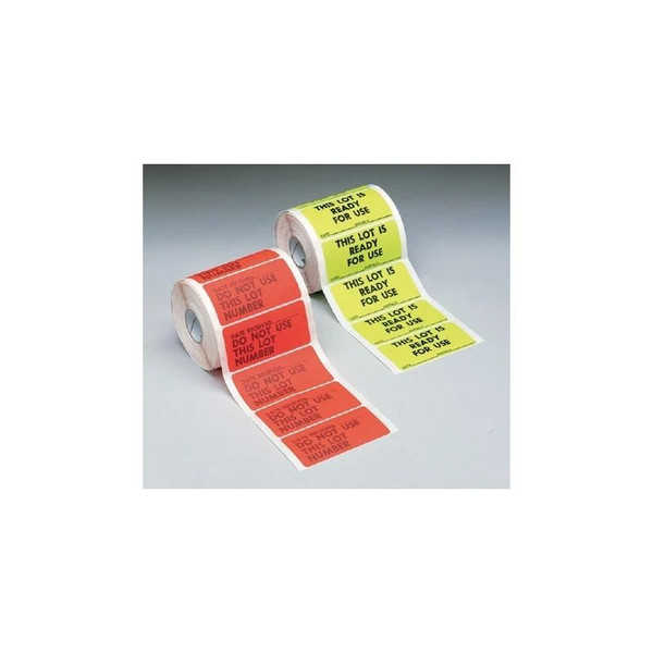 Cardinal Health - Barkley - L1505-3 - Pre - Printed Label Advisory Green Paper This Lot Is Ready For Use Black Quality Control 1 - 1/2 X Inch - Roll/1