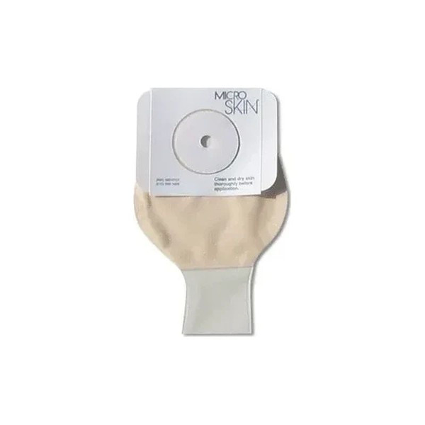 Cymed - 41300 - 9" Mid - Size Colostomy Drainable Pouch With Miroskin Barrier Microderm Washer, 1 Piece System, Cut To Fit Up 1/2". - Box/10