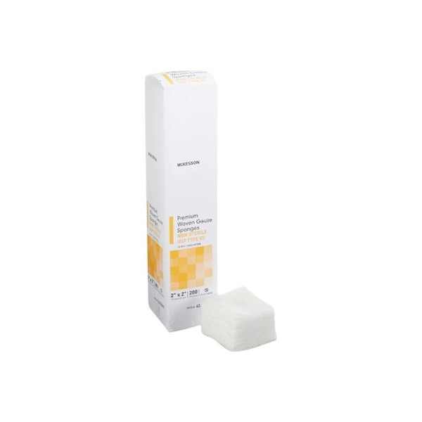 Mckesson - 42222000 - Gauze Sponge 2 X Inch 200 Per Pack Nonsterile 12 - Ply Square - Case/8000
