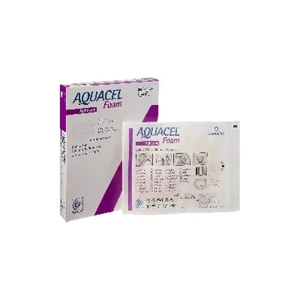 Convatec - Aquacel - 420626 - Foam Dressing 7 X 8 Inch With Border Waterproof Film Backing Silicone Adhesive Sacral Sterile - Each