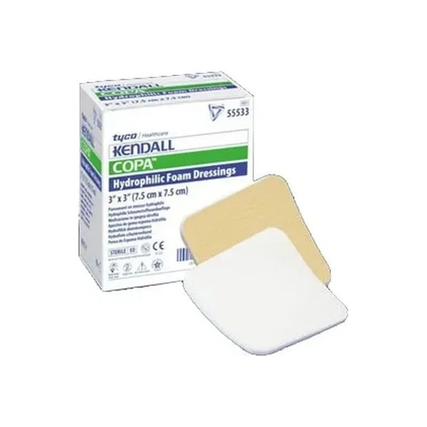Cardinal Health - Kendall - 55544P - Foam Plus Dressing 4 X Inch Without Border Polyurethane Backing Nonadhesive Square Sterile - Box/10