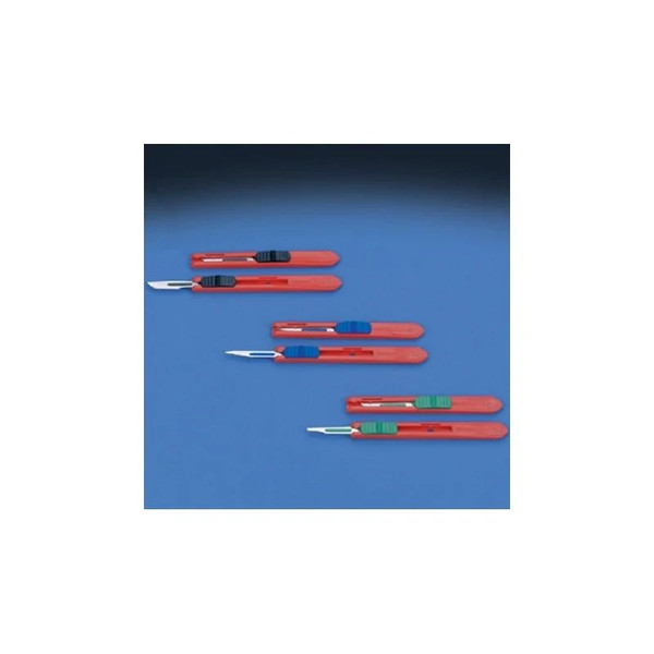 Deroyal - D45E11 - Safety Scalpel No E11 Stainless Steel / Plastic Classic Grip Handle Sterile Disposable - Case/50