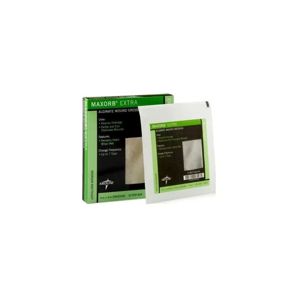 Medline - Maxorb Extra - Msc7044Ep - Alginate Dressing 4 X Inch Square - Box/10