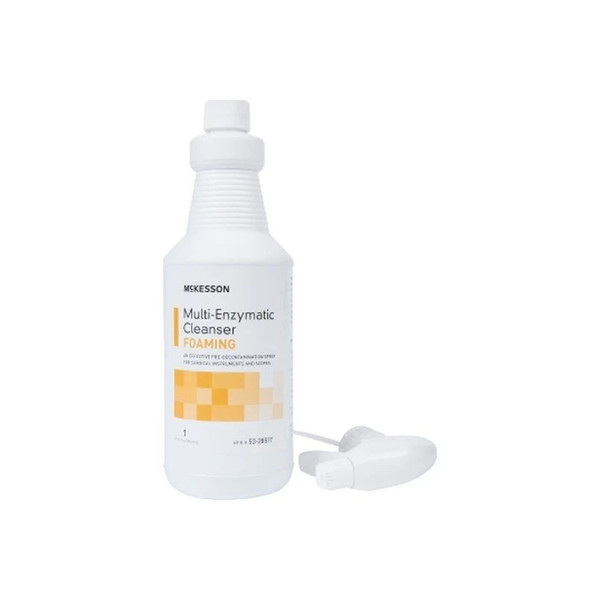 Mckesson - 53-28517 - Multi - Enzymatic Instrument Detergent Foam Rtu 1 Quart Bottle Fresh Rain Scent - Case/12