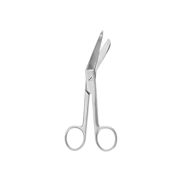 Mckesson - 43-1-226 - Argent Bandage Scissors Lister 4 - 1/2 Inch Surgical Grade Stainless Steel Nonsterile Finger Ring Handle Angled Blunt Tip / - Each