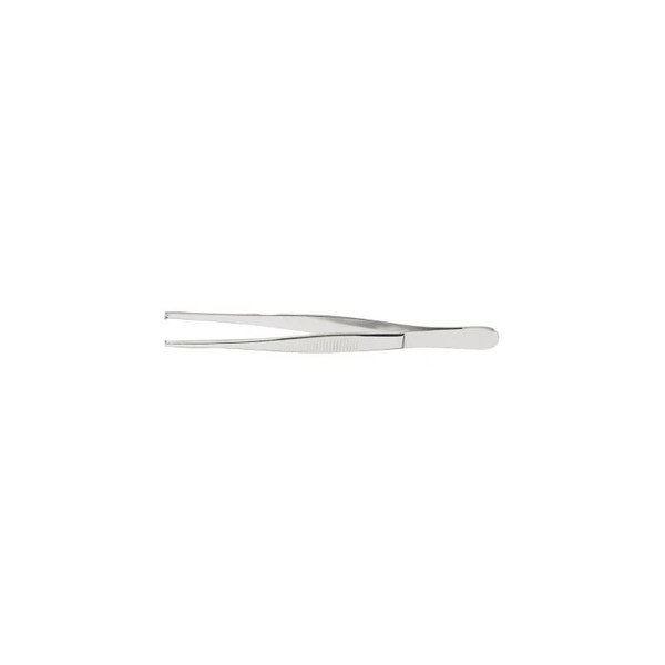 Mckesson - 43-1-753 - Tissue Forceps Argent 4 - 1/2 Inch Length Surgical Grade Stainless Steel Nonsterile Nonlocking Thumb Handle X 2 Teeth - Each