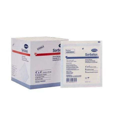 Hartmann - 48800000 - Sponge, Drain, Sterile, 4" X 4", 6 - Ply - Box/1