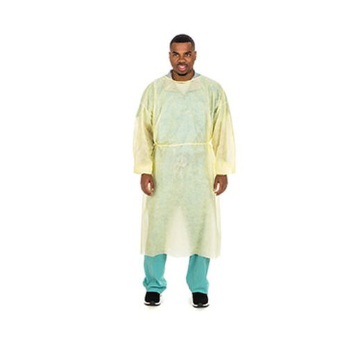 Cardinal Health - 2101Pg - Protective Procedure Gown X - Large Yellow Nonsterile Not Rated Disposable - Case/100
