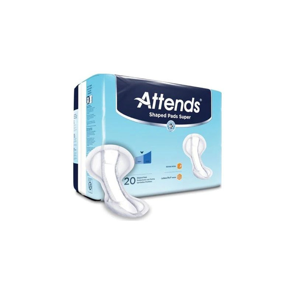 Attends Healthcare - Spsa - Products - Shaped Pads Super Bladder Control Pad 13 X 27.2 Inch Heavy Absorbency Polymer Core One Size Fits Most - Case/80
