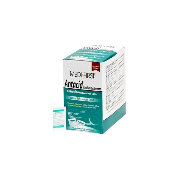 Medique Products - Medi-First - 80213 - Antacid 420 Mg Strength Tablet - Box/1