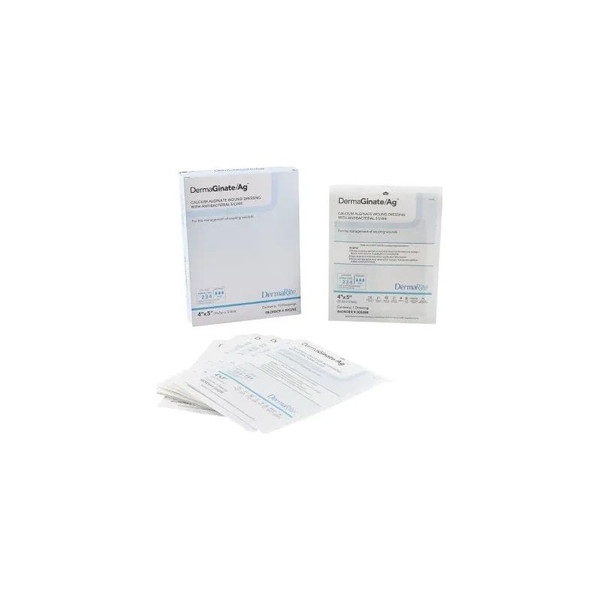 Dermarite - Dermaginate/ Ag - 00525E - Silver Alginate Dressing 4 X 5 Inch Rectangle Sterile - Each