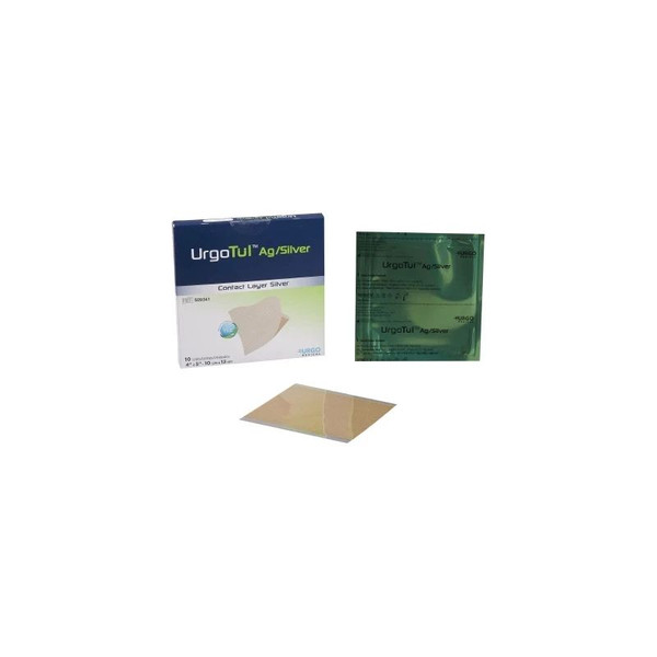 Urgo Medical - 509341 - Tul Ag/Silver Silver Wound Contact Layer Dressing 4 X 5 Inch Rectangle Sterile - Each