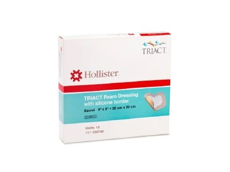Urgo Medical - Triact - 550765 - Foam Wound Dressing With Silicone Border, Sacral, 8 X 8 