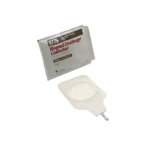 Hollister - 9775 - Wound Drainage Collector Without Barrier Medium Translucent Sterile, With Drain Valve And Access Window Medium, Reclosable Cap, Starter Hole Skin Barrier, For Wounds Up To 3 - 3/4" - Each
