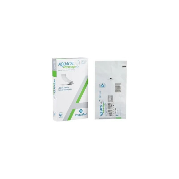Convatec - Aquacel Ag Advantage - 422301 - Silver Hydrofiber Dressing 0.39 X 18 Inch Ribbon Sterile - Each