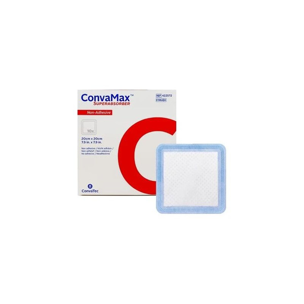 Convatec - Convamax Superabsorber - 422572 - Non - Adhesive Wound Dressing 8" X - Box/10
