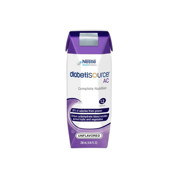Nestle - Diabetisource Ac - 10043900365005 - Tube Feeding Formula Unflavored Liquid 250 Ml Carton - Case/24