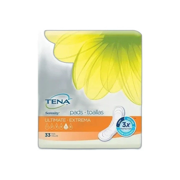 Essity - Tena Intimates Ultimate - 54305 - Bladder Control Pad 16 Inch Length Heavy Absorbency Dry - Fast Core One Size Fits Most - Package/33