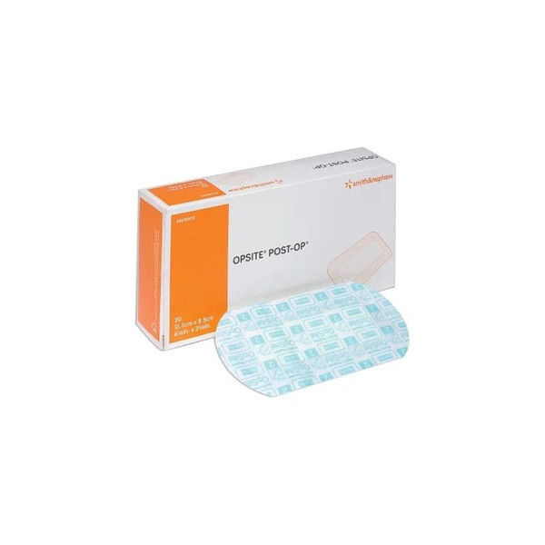 Smith & Nephew - Opsite Post Op - 66000712 - Transparent Film Dressing With Pad 3 - 3/8 X 6 - 1/8 Inch Tab Delivery Rectangle Sterile - Box/20