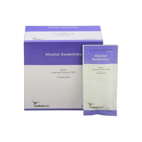 Cardinal Health - As-Apswbs - Med 70% Isopropyl Alcohol Swabstick, Single, Sterile. - Box/50