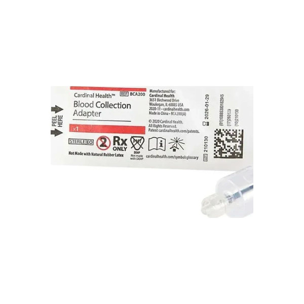 Cardinal Health - Bca200 - Med Blood Collection Device, Male Luer Lock - Case/800