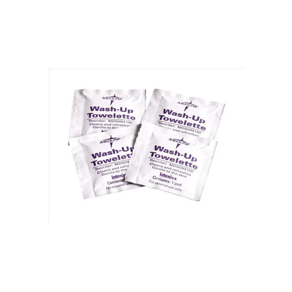 Medline - Mds094188 - Industries Antiseptic And Cleansing Towelettes, 5" X 7", Wash - Up - Box/100