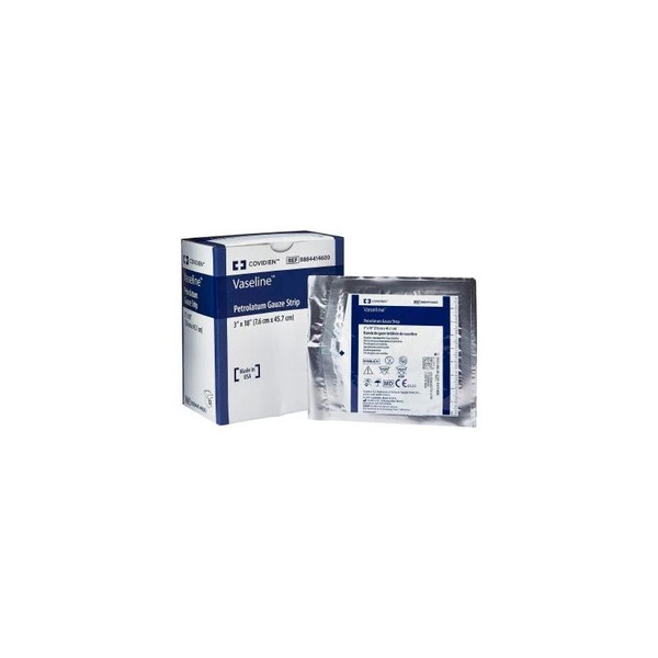 Cardinal Covidien - Vaseline - 414600 - Medtronic / Sterile Non-Adherent Petrolatum Gauze Strip - Each