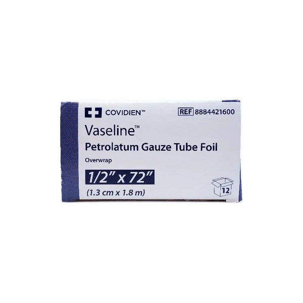 Cardinal Health - Vaseline - 8884421600 - Petrolatum Impregnated Dressing Strip 1/2 X 72 Inch Sterile - Box/12