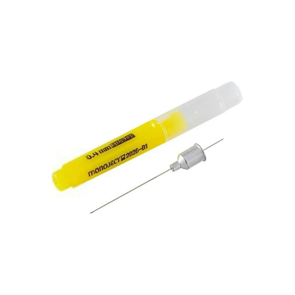 Cardinal Health - Monoject - 8881400058 - Dental Needle, Plastic Hub, Yellow, 27Ga Long X 1.25In - Replaces 61400058 - Box/100