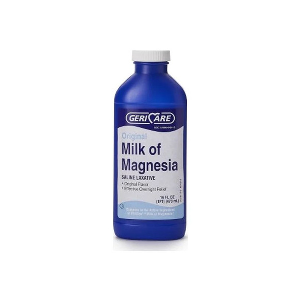 Gericare Medical Supply - Geri-Care - Qmom-16-Gcp - Laxative Original Flavor Oral Suspension Oz 400 Mg / 5 Ml Strength Magnesium Hydroxide - Bottle/1