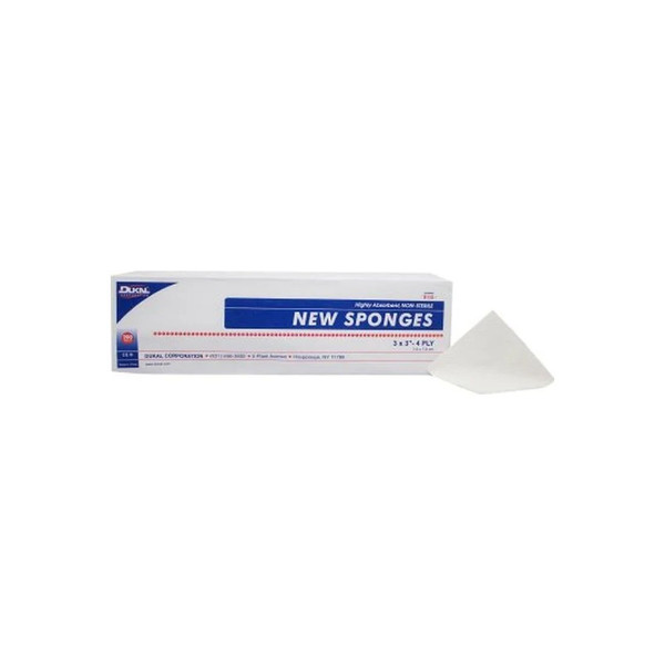 Dukal - 6113 - Nonwoven Sponge 3 X Inch 200 Per Pack Nonsterile 4 - Ply Square - Bag/1