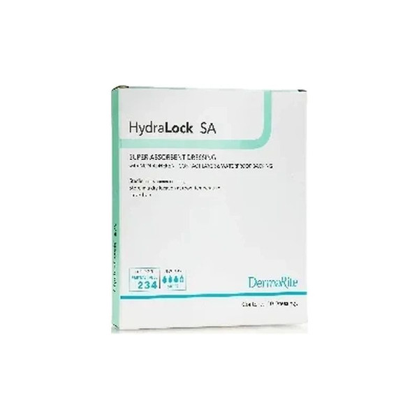 Dermarite - Hydralock Sa - 60610 - Superabsorbent Dressing With Non - Adherent Contact Layer & Waterproof Backing, 6" X 10". - Box/10
