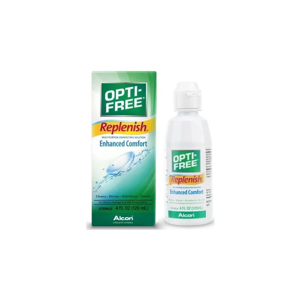 Alcon - Opti Free Replenish - 00065035604 - Contact Lens Solution 4 Oz. - Each