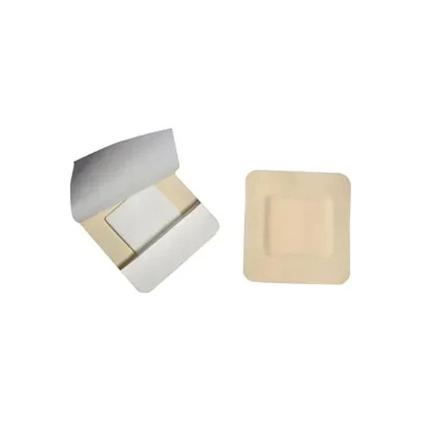 Cardinal Health - Kendall - 55566Bg - Border Foam Gentle Adhesion Dressing 5 - 1/2 X Inch With Film Backing Silicone Adhesive Square Sterile - Case/50