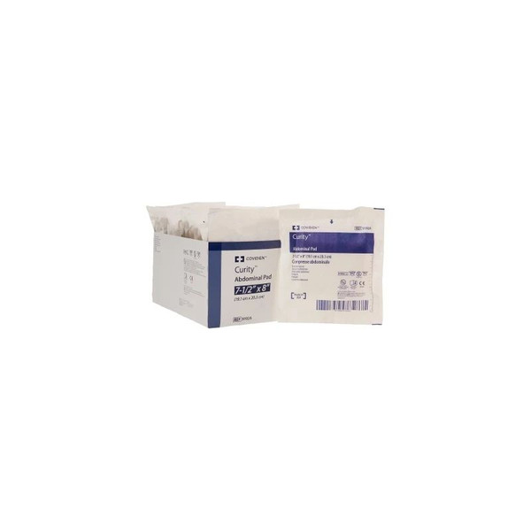 Cardinal Health - Curity - 9192A - Abdominal Pad 7 - 1/2 X 8 Inch 1 Per Pack Sterile Rectangle - Tray/18