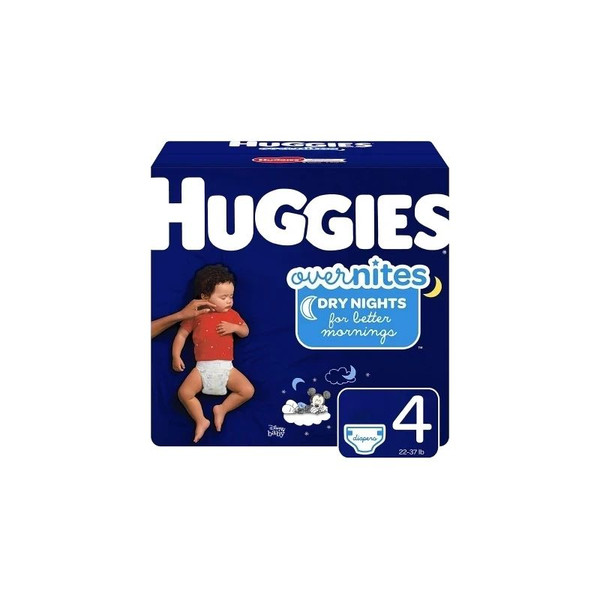 Kimberly Clark - Kleenex - 49539 - Huggies Overnites Diapers, Size 4, Jumbo Pack - Case/84