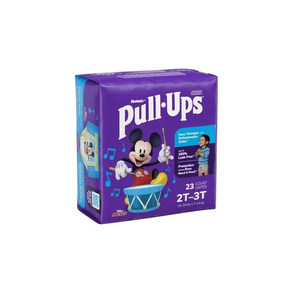 Kimberly Clark - Pull-Ups - 51334 - Learning Designs For Boys Male Toddler Training Pants Size 2T To 3T Disposable Moderate Absorbency - Case/92