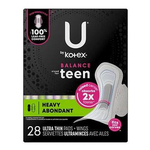 Kimberly Clark - 51485 - U By Kotex Supreme Ultrathin Heavy With Wing Pad, Teen - Replaces 6951753 - Case/112