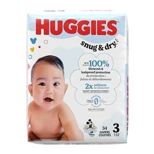 Kimberly Clark - 56426 - Diaper, Huggies Snug&Dry Jumbopk Sz3 - Case/136