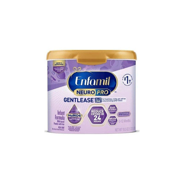 Mead Johnson - 267601 - Enfamil Neuropro Gentlease Powder, 19.5 Oz Tub, Retail - Case/4