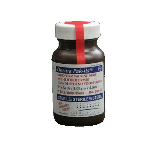 Gentell - Pak-Its - 59246 - Wound Packing Strip Iodoform 1/2 Inch X 5 Yard Sterile - Case/12