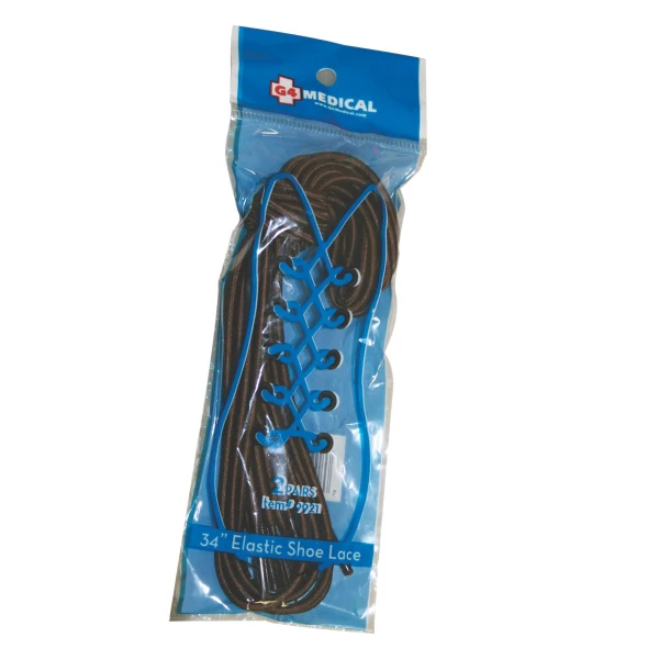 Fabrication Enterprises - 86-1127 - Shoelaces Brown Elastic - Package/2